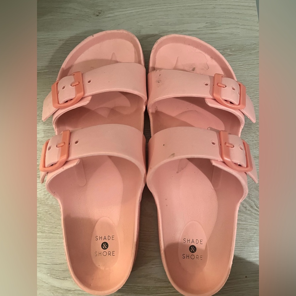 Shade & Shore Light Pink Slide Sandals women’s size 8